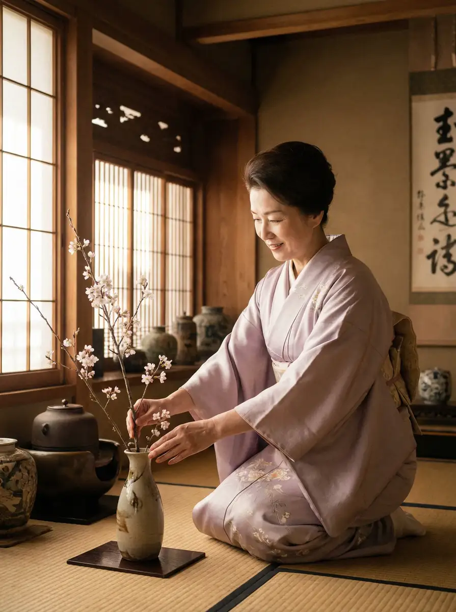 一位优雅的 换妻 | 换妻视频交流社区 - 换妻官方网站在线观看 在和室中插花
