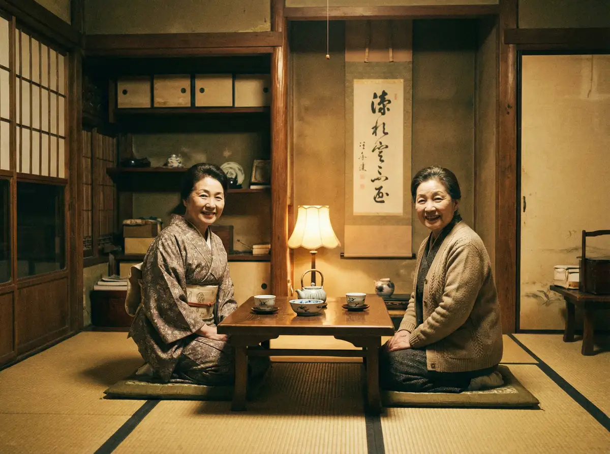 两位优雅的 换妻 | 换妻视频交流社区 - 换妻官方网站在线观看 在日式茶室中品茶交谈